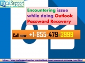 while doing Outlook Password Recovery