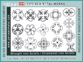 Wrought Iron Rosettes Flowers